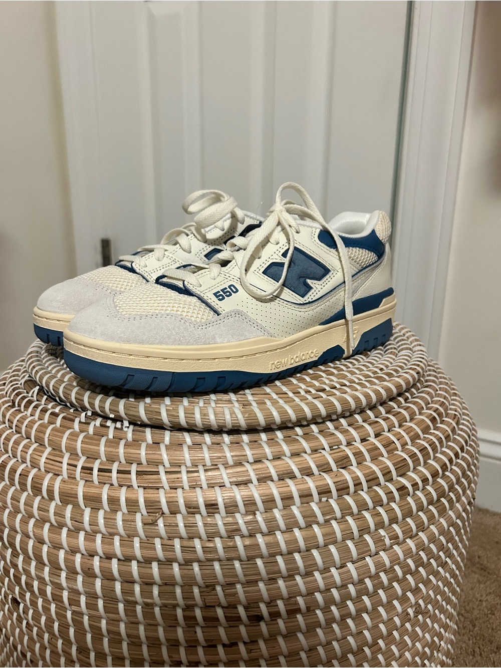 Brand new with tags New Balance 550 Casual Sneaker — Cream & Blue